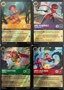 012 - Set van 4 Rainbow Foil Cards